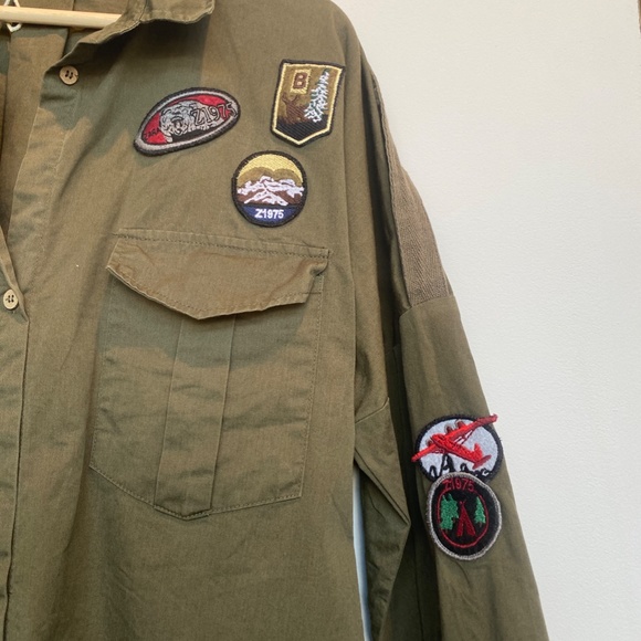 Patchwork Button Up Tunic XS - Picture 2 of 8